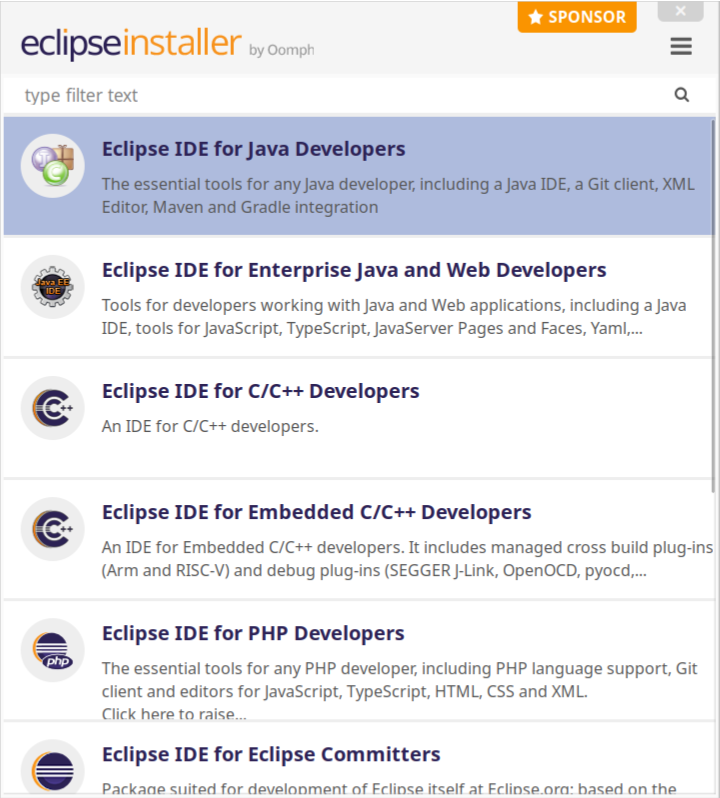 Eclipse Installer