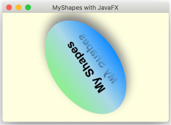 MyShapes application with RotateTransition (MyShapes2)